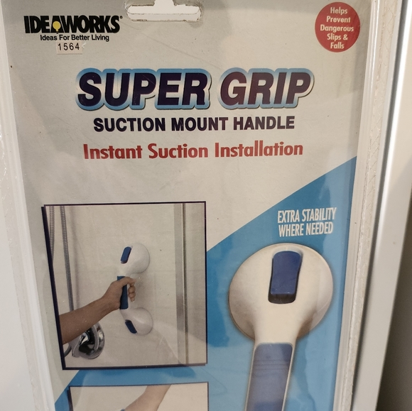 NIB- IDEAWorks Super Grip Suction Mount Handle - Bath Safety Grip- $9 - Picture 2 of 5